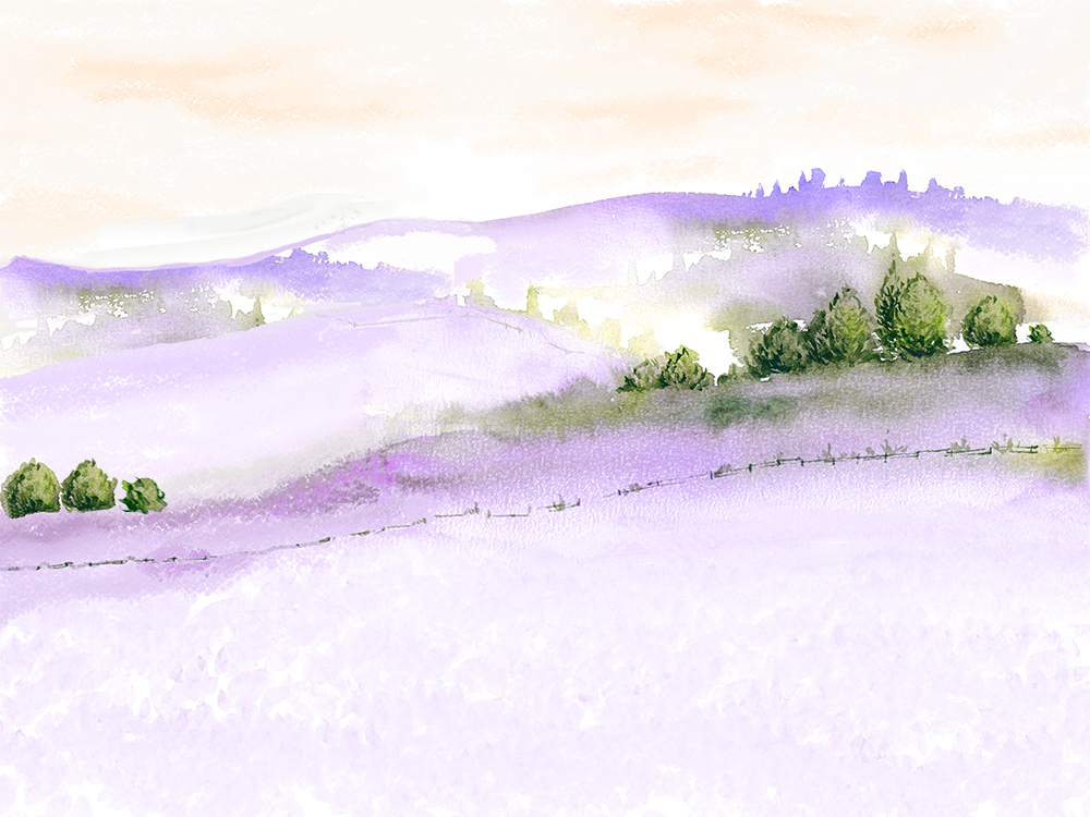 paesaggio-acquerello-viola