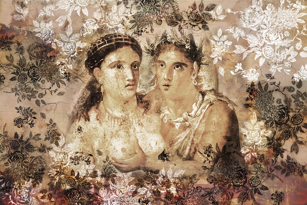 Satiro e Menade-rosso