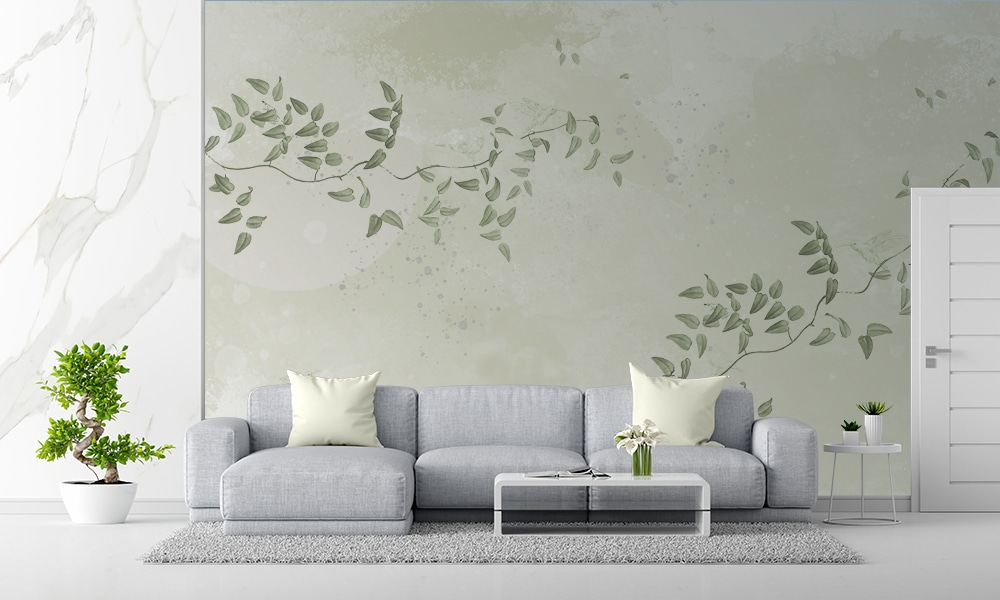 carta da parati con natura verde